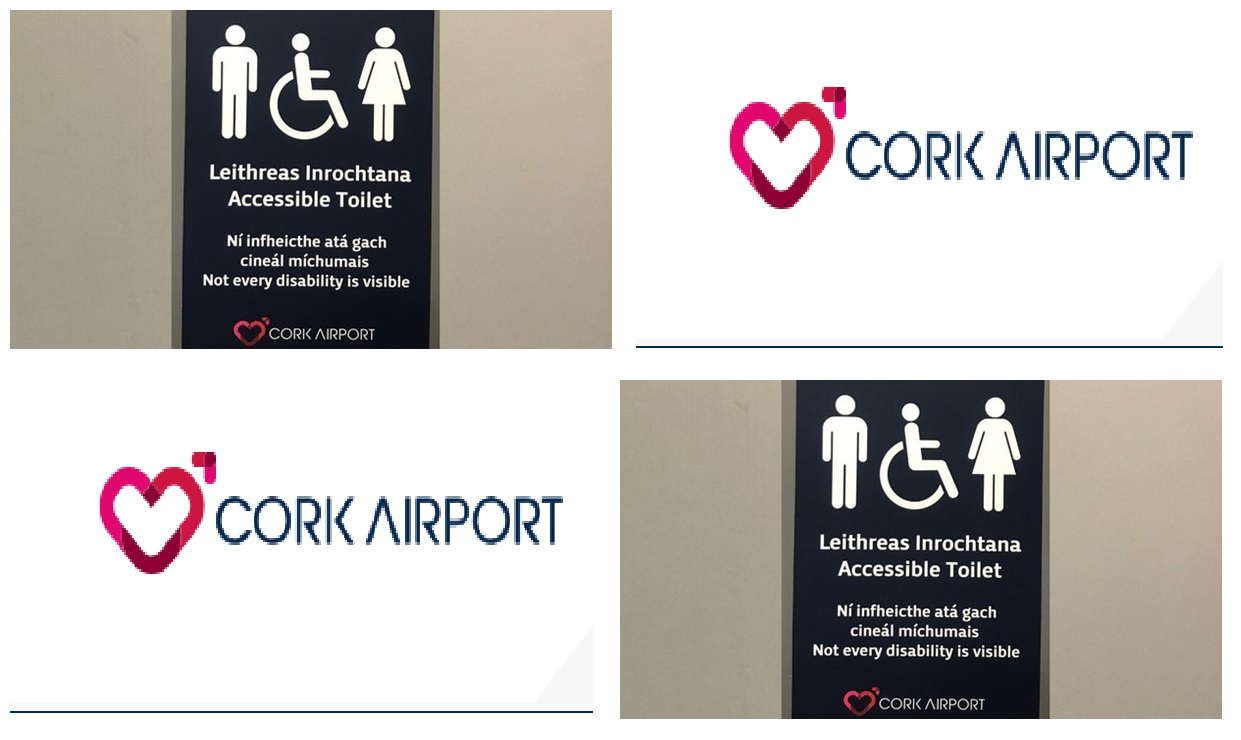 Cork Airport Accessible Signage